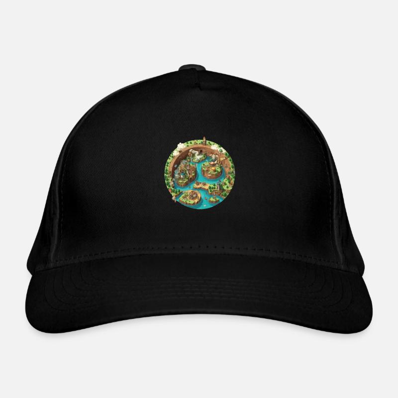 Gaming World Map - Jump and Run Organic Baseball Cap