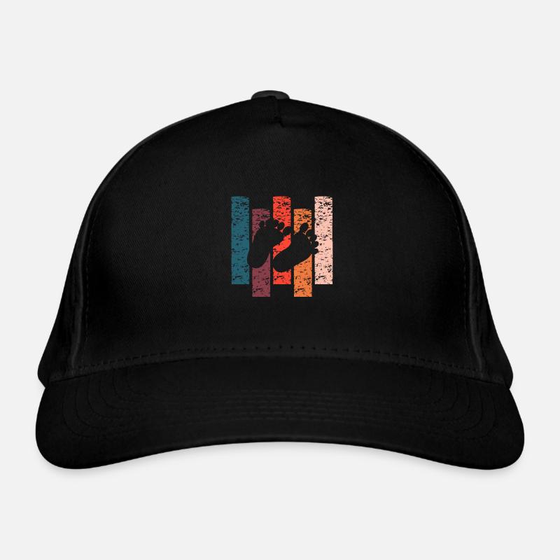 Empreinte bébé annonce de grossesse cadeau Vintage Casquette classique bio