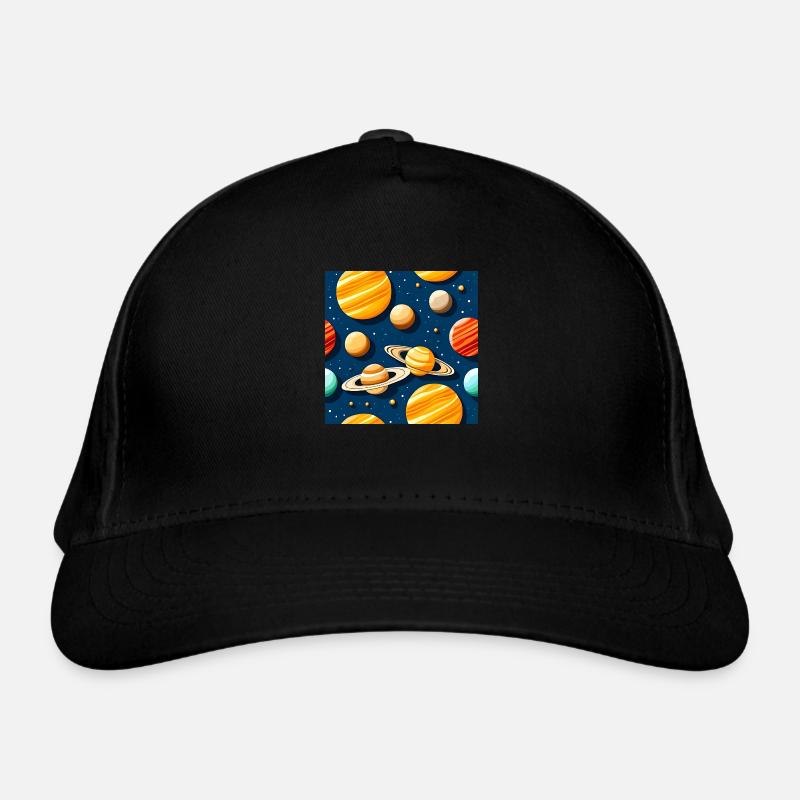 Freaky Solar System Pattern Organic Baseball Cap
