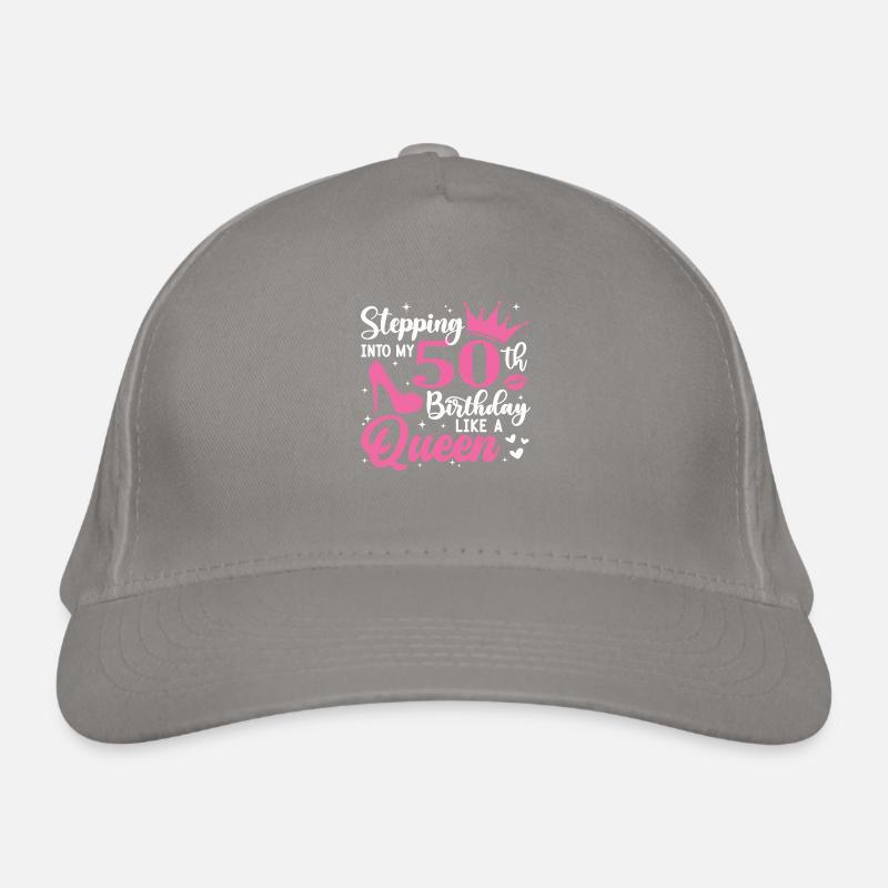 Stepping Into My 50th Birthday Like A Queen Bio-Baseballkappe