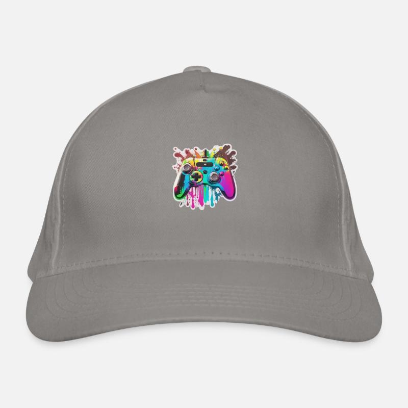 Gaming Controller Rainbow Splash Bio-Baseballkappe