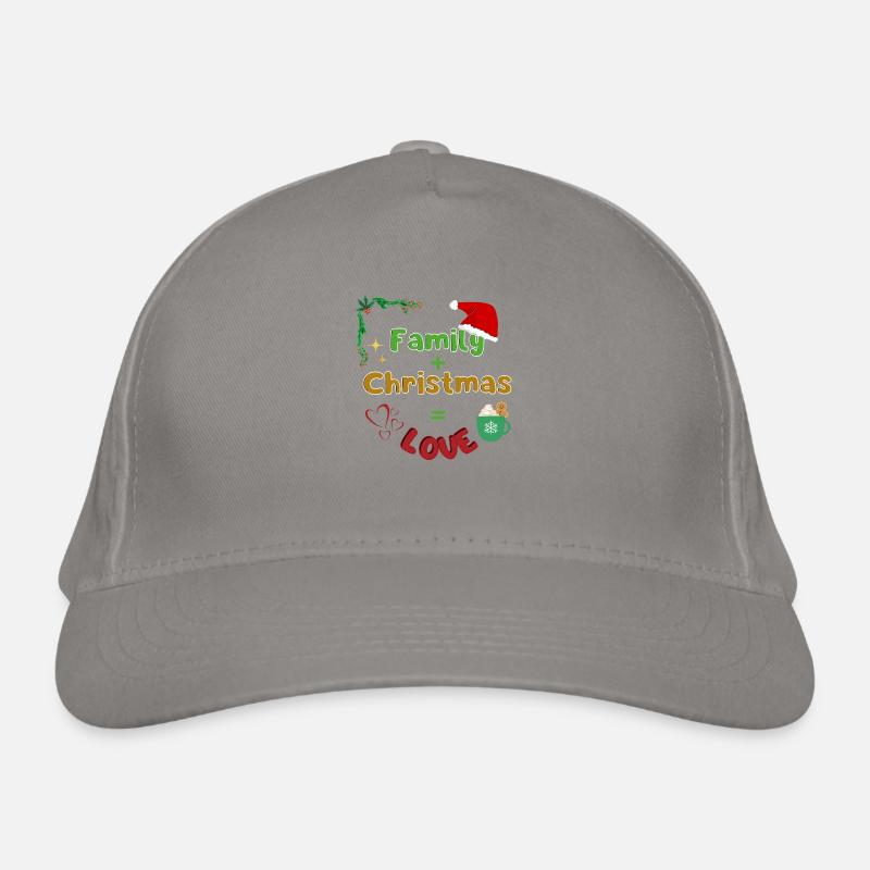 Weihnachtliches Design Bio-Baseballkappe