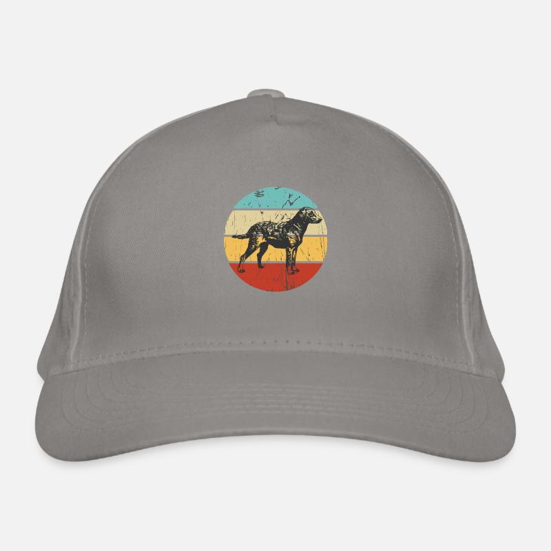 Vintage Dog retro sunset Organic Baseball Cap