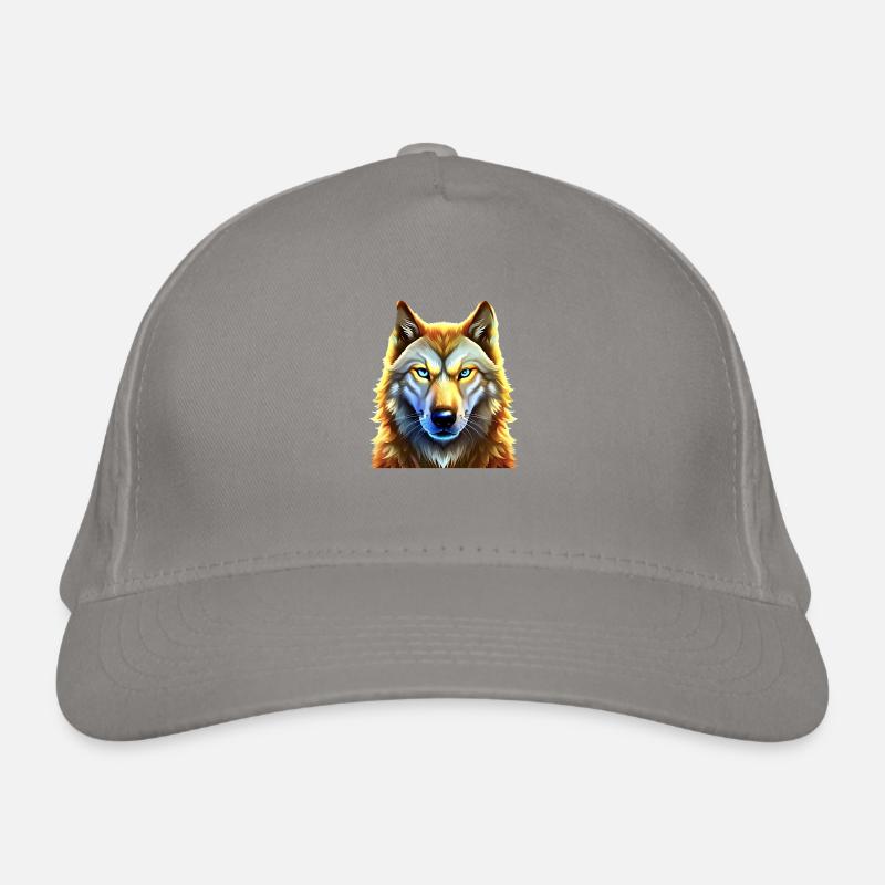 Der Wolf Bio-Baseballkappe