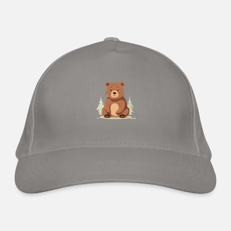 Kleiner Braunbär Bär Teddy Clipart Bio-Baseballkappe