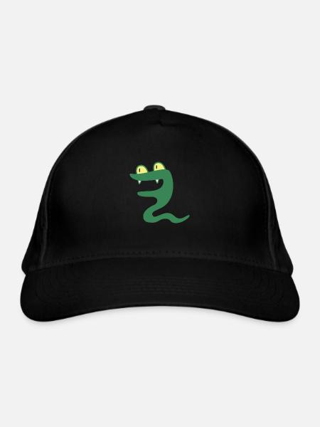 Wildtiere - Bio-Baseballkappe - Schwarz - Vorne