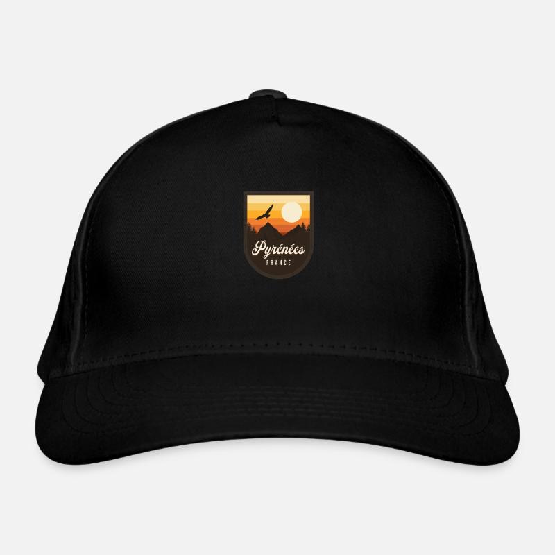 Pyrénées France Retro Randonnée Casquette classique bio