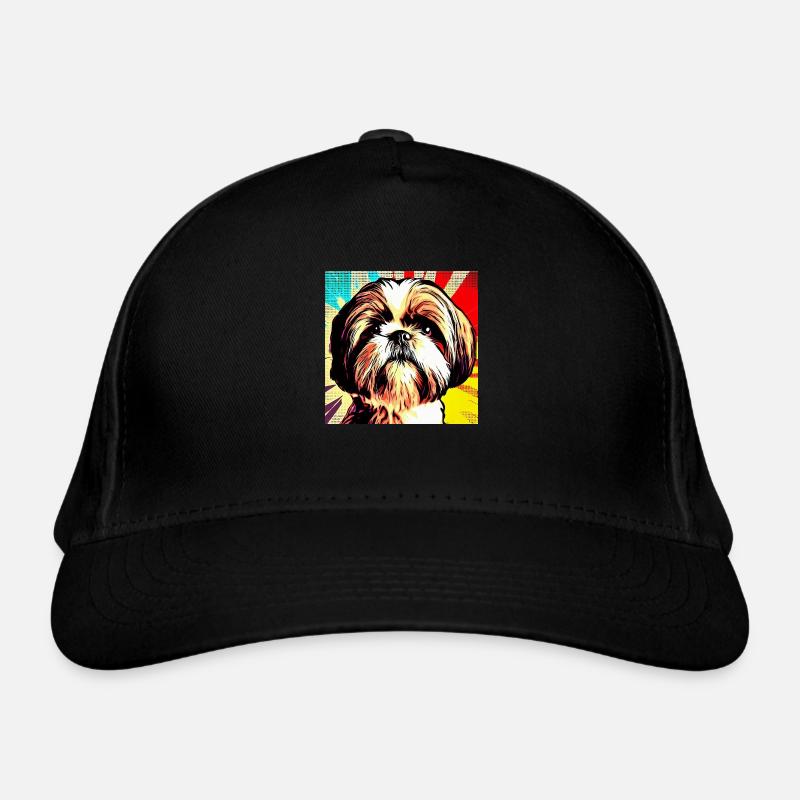 Shih Tzu Pop Art Bio-Baseballkappe