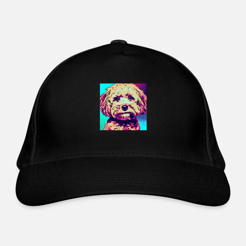 Poodle Cross Pop Art Casquette classique bio