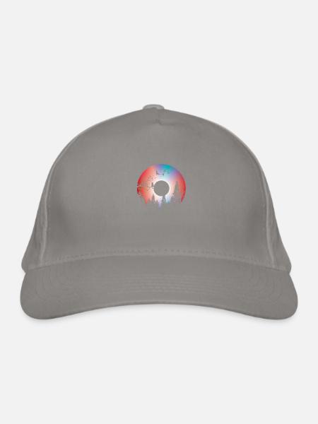 Nature Disque Vinyle - Casquette classique bio - gris clair - Devant