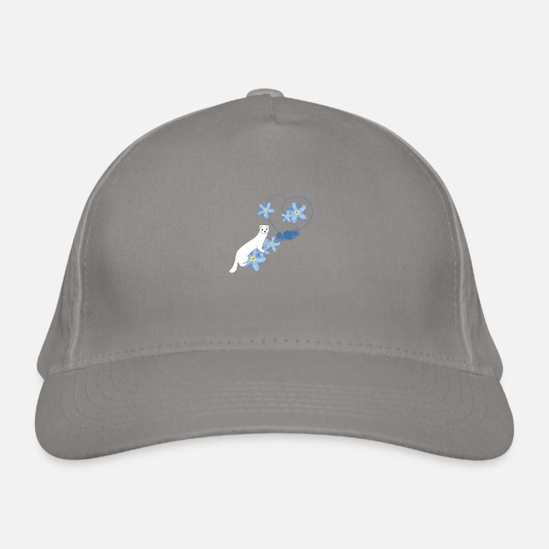 Belette blanche Casquette classique bio