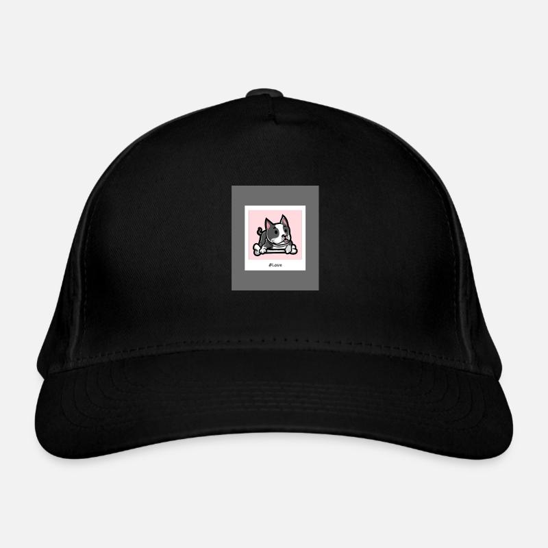 #Love Dog - Organic Baseball Cap - black
