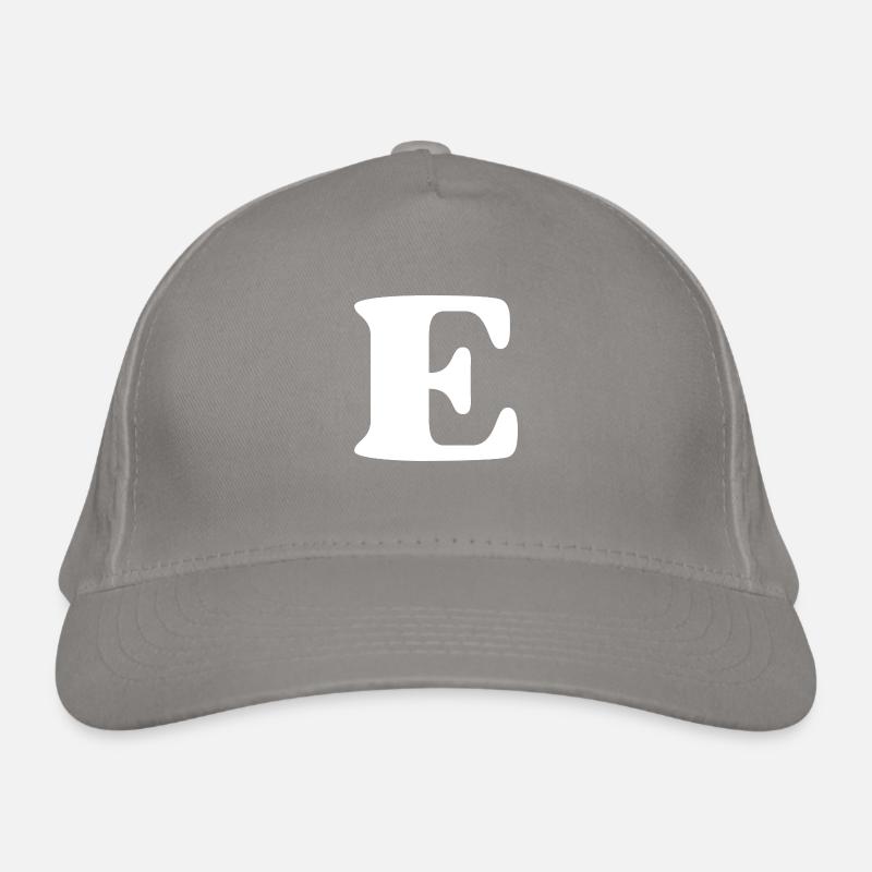Buchstabe e Bio-Baseballkappe
