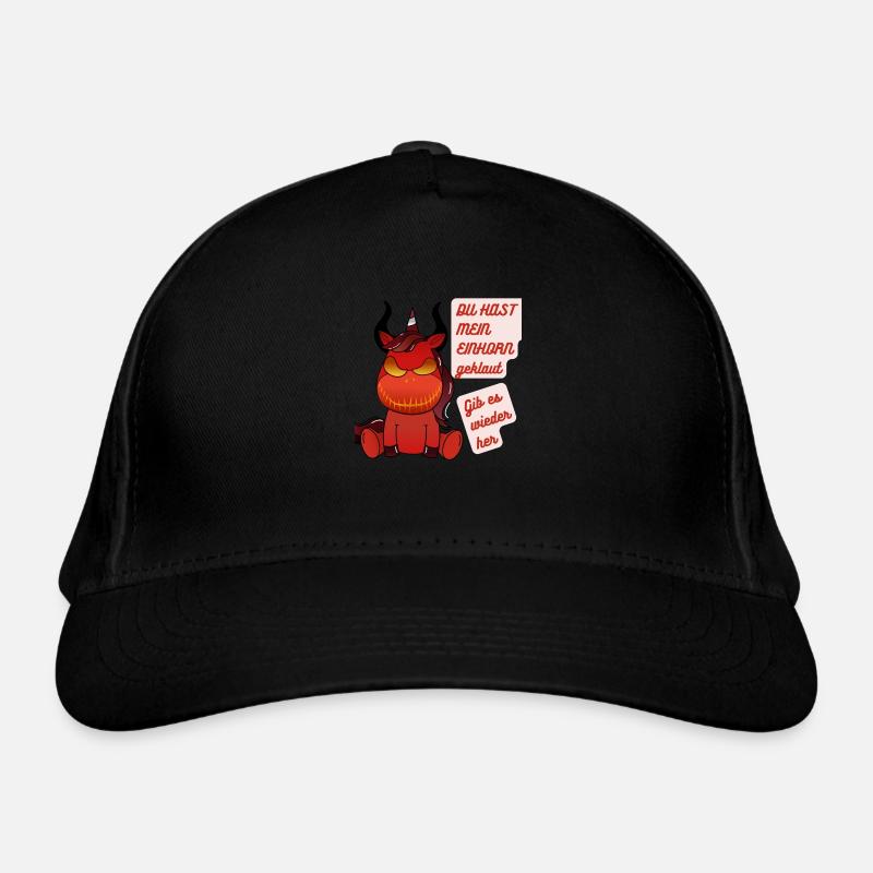 DU hast mein Einhorn geklaut Bio-Baseballkappe