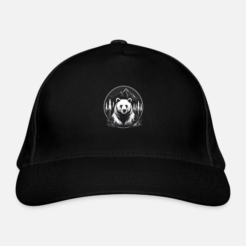 Calm Bear Organic Baseball Cap