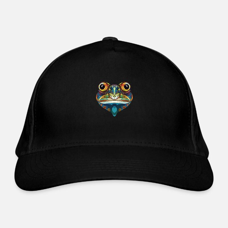 Frosch Buntes Aquarell Tier Haustier Illustration Bio-Baseballkappe