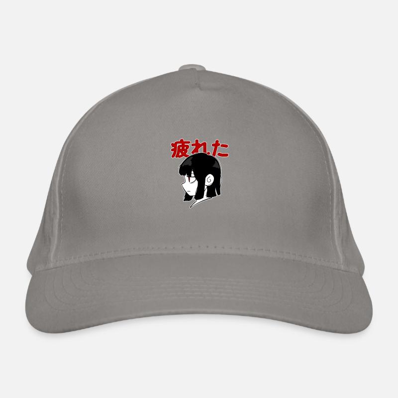 Anime Mädchen Müde Bio-Baseballkappe