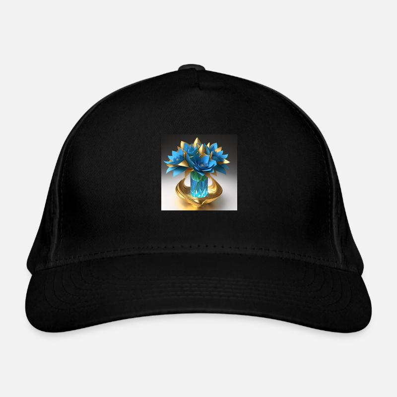 Fleurs dans un vase en cristal Casquette classique bio