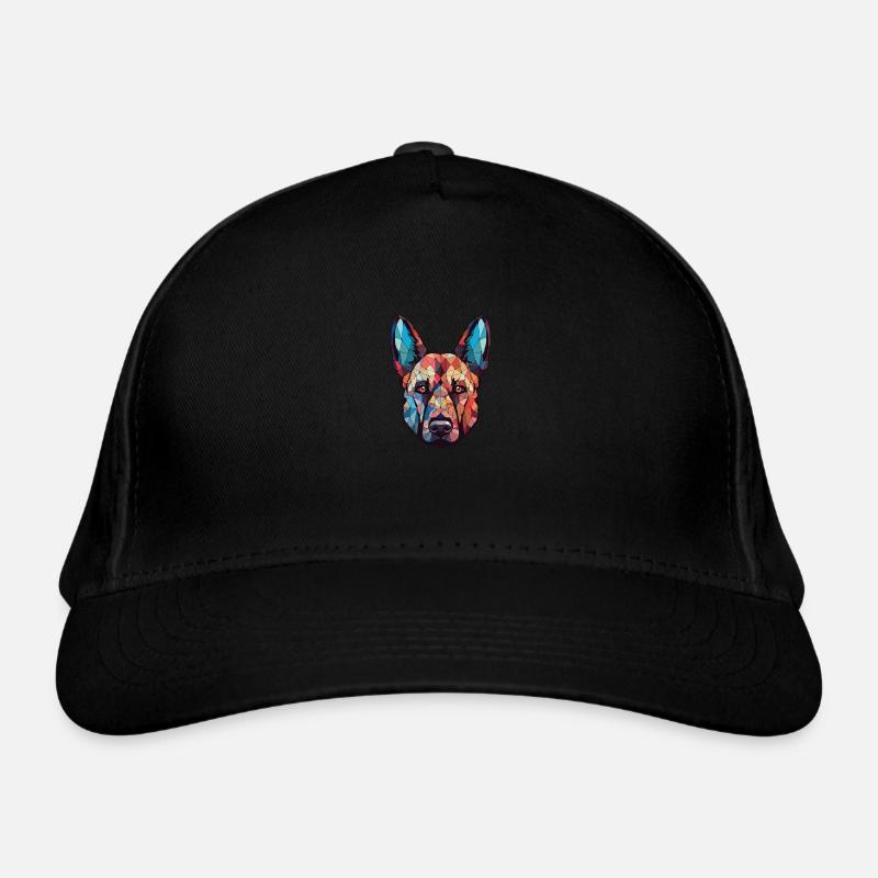 Illustration à l’aquarelle de race de chien de berger belge Casquette classique bio