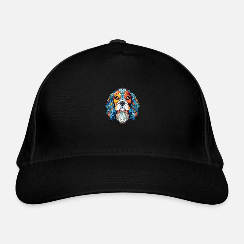 Cavalier King Charles Spaniel Hunderasse Aquarell Bio-Baseballkappe