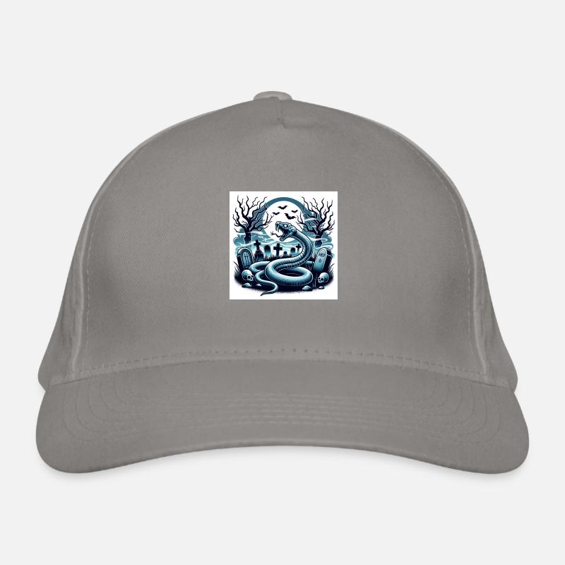 Cimetière des serpents Halloween Casquette classique bio
