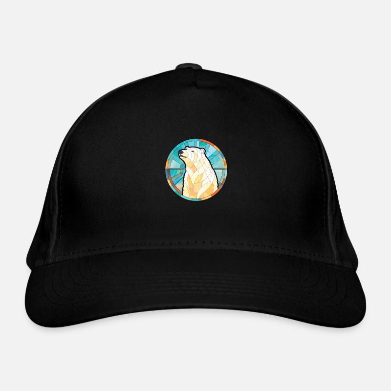 Eisbär Buntes Aquarell Tier Illustration Bio-Baseballkappe