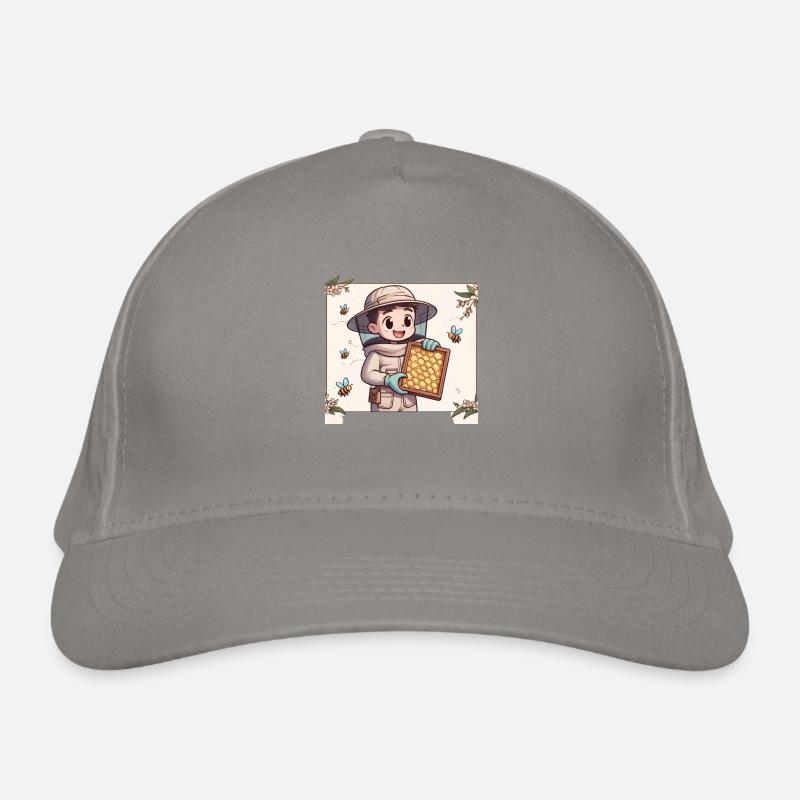 Cartoon Beekeeper 4 Organic Baseball Cap