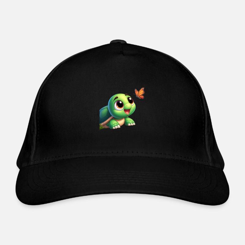 Cartoon Turtle 4 Organic Baseball Cap