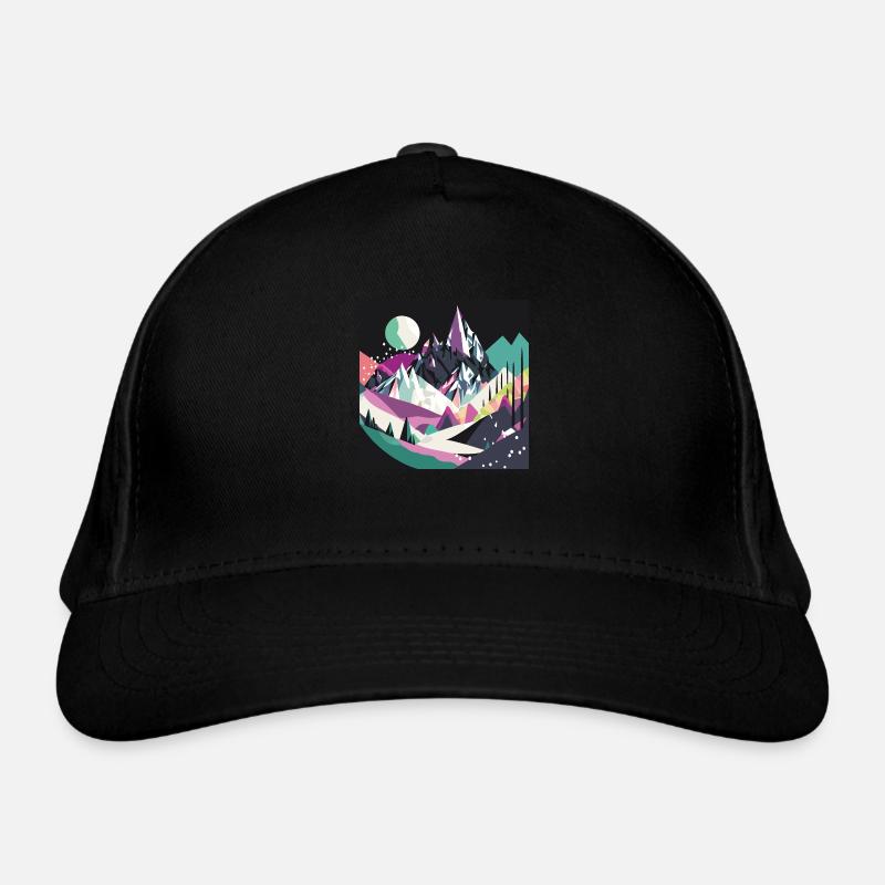 Fond de montagne abstrait Casquette classique bio