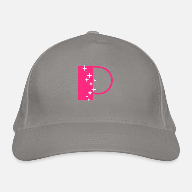 Buchstabe P Glitzer Bio-Baseballkappe