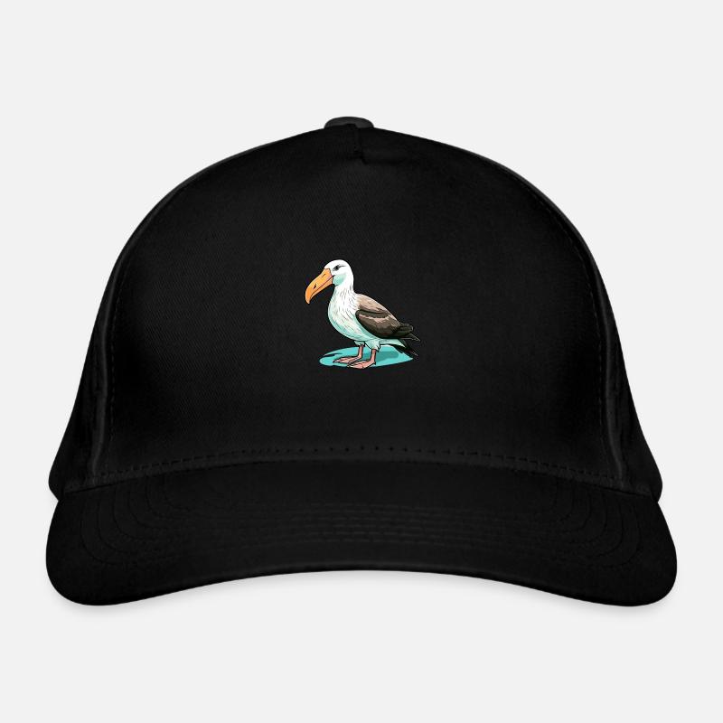 Albatros Aquarelle Colorée Dessin Animé Kawaii Anima Casquette classique bio