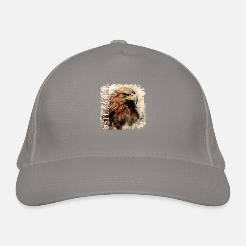 Austria with Art Eagle, Gift Austria Organic Baseball Cap