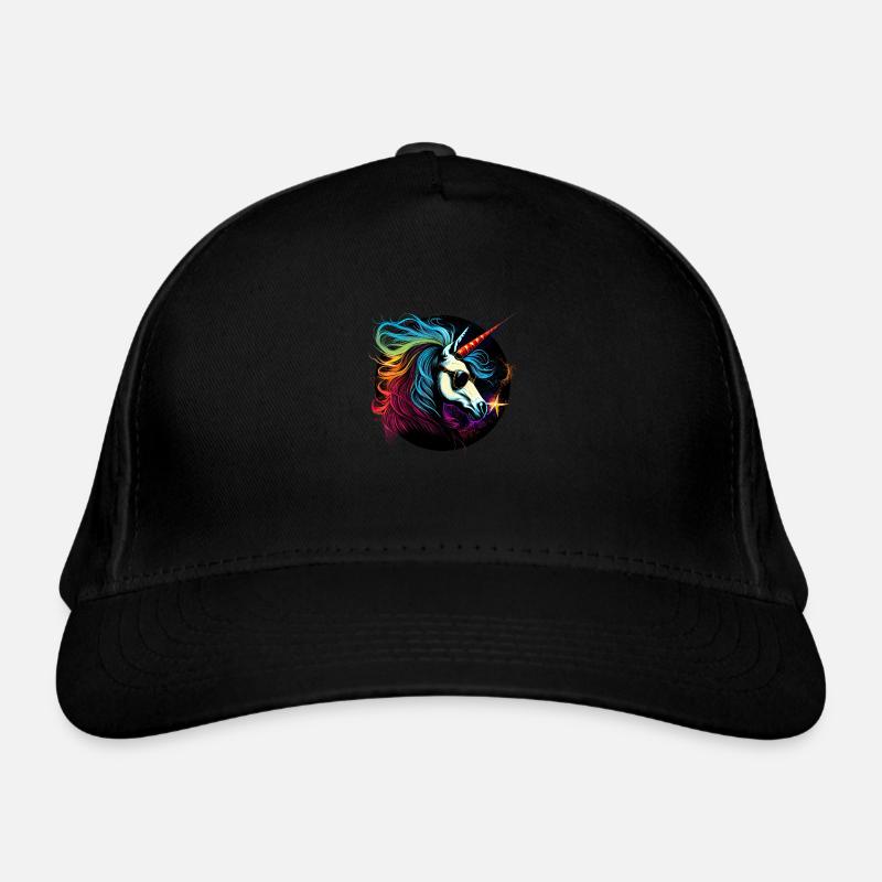 Cooles Einhorn Bio-Baseballkappe