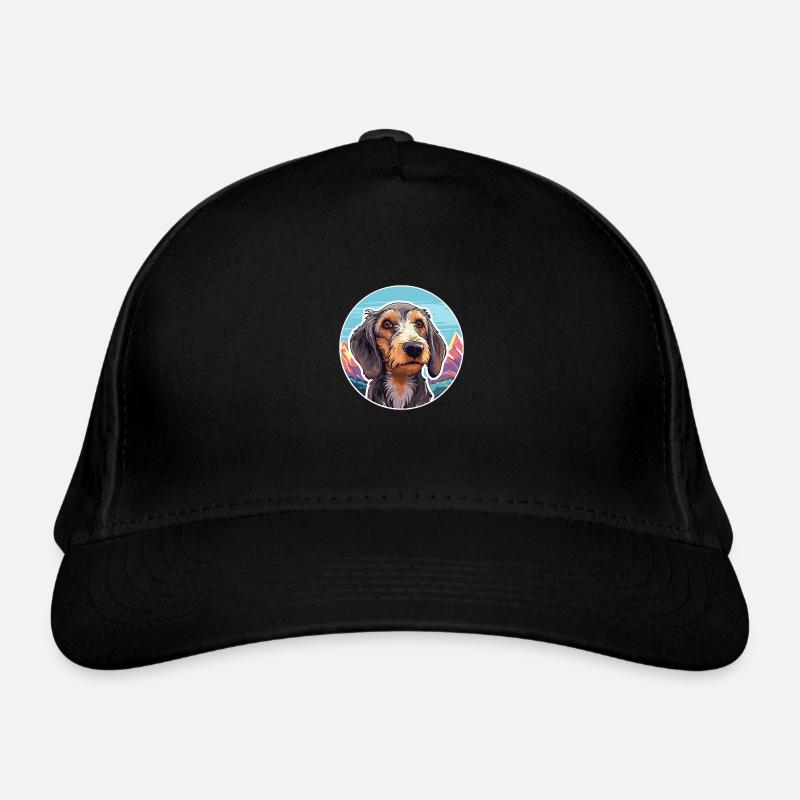 Wirehaired Dachshund Dog Breed Cartoon Kawaii Wate Organic Baseball Cap