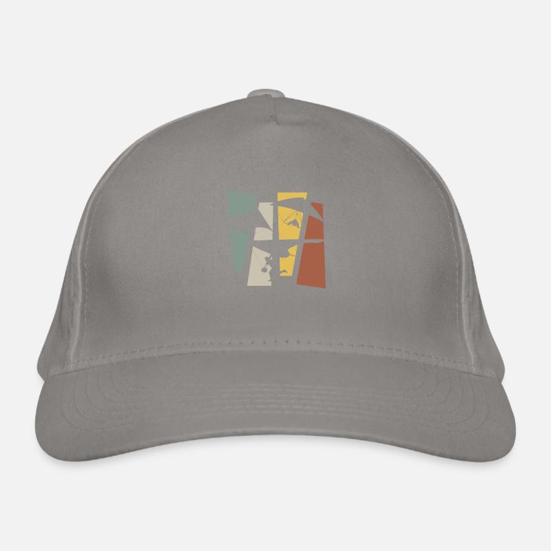 Vintage Retro Gleitschirmfliegen Bio-Baseballkappe