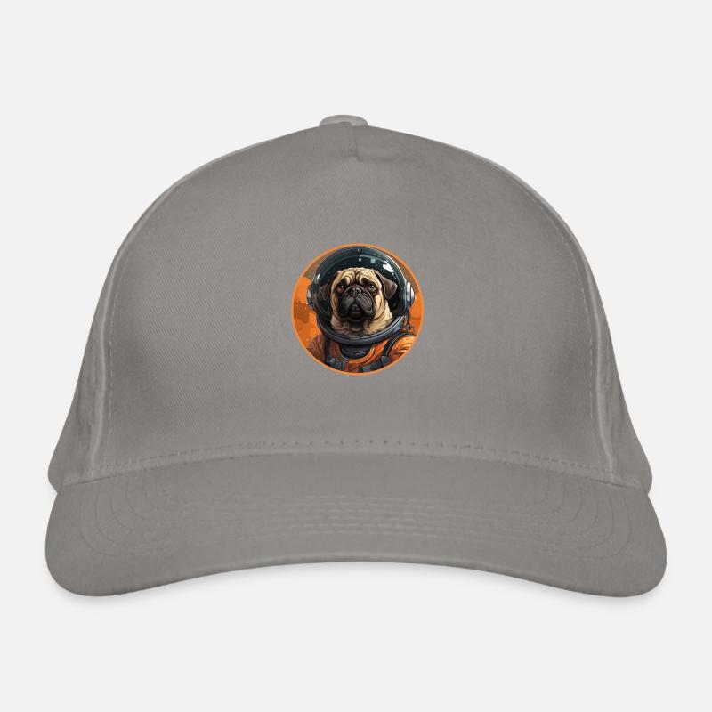 Mops Austronaut Bio-Baseballkappe