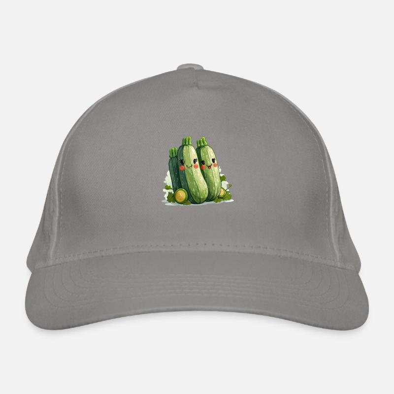Style bande dessinée familiale de courgettes Casquette classique bio