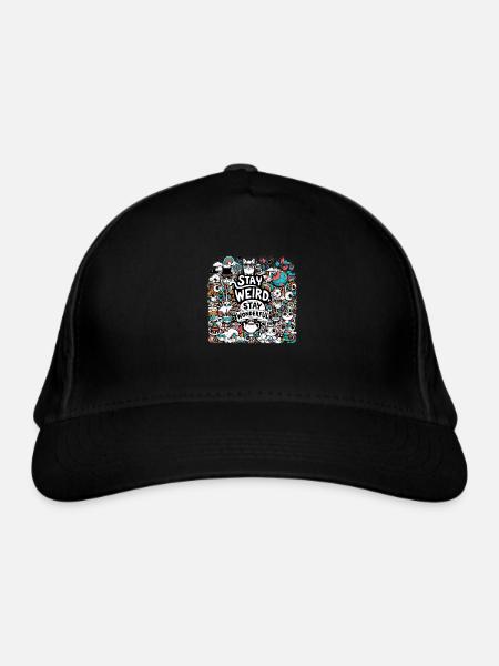 Restez merveilleux - Casquette classique bio - noir - Devant