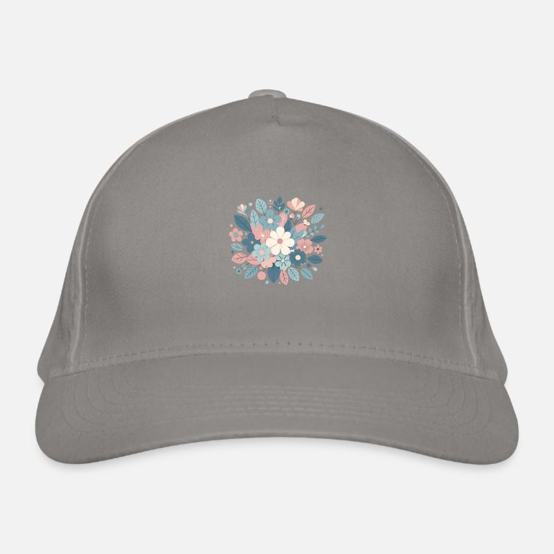 Composition floral couleur pastel Casquette classique bio