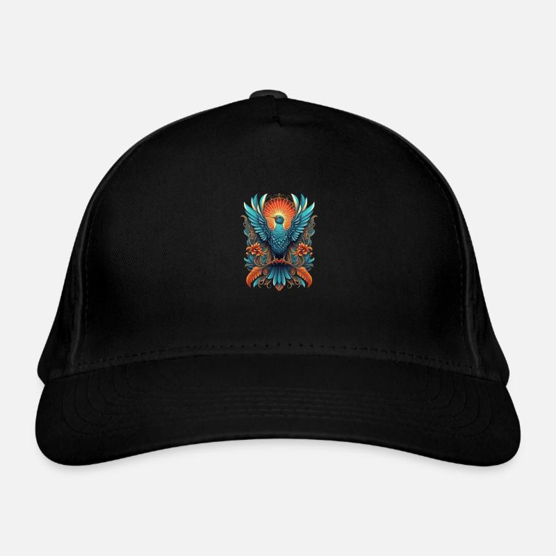 Bunter Paradiesvogel Bio-Baseballkappe