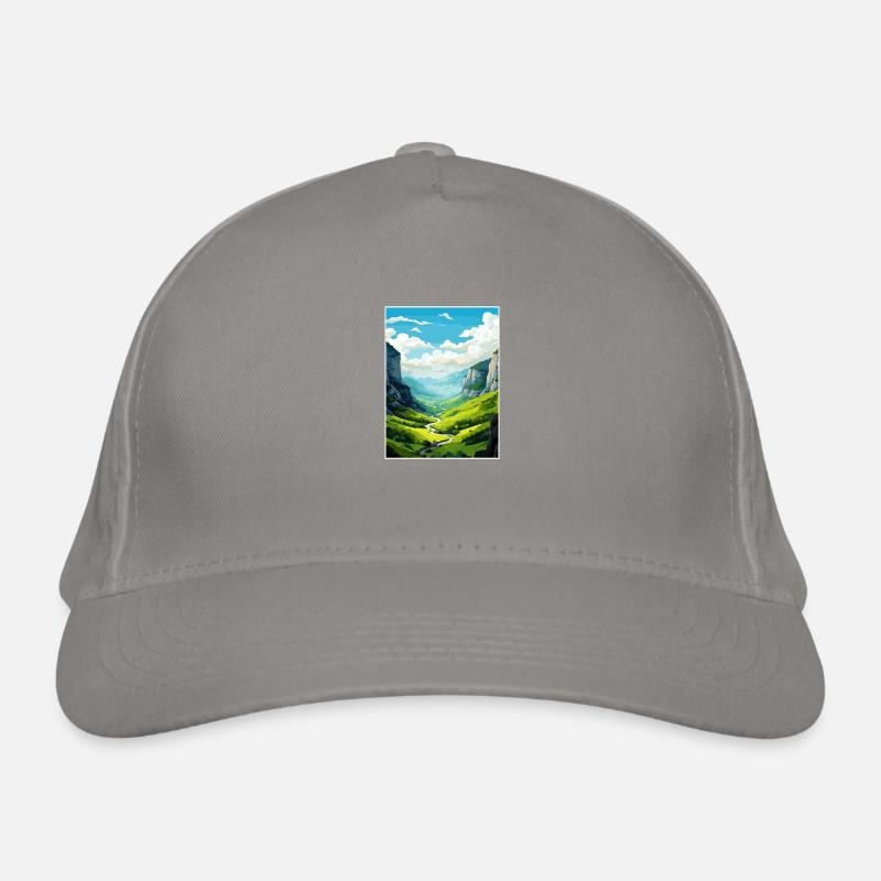 Vikos gorge Grèce déco Vintage voyage affiche WPA Casquette classique bio