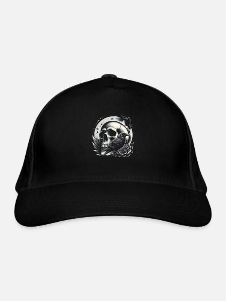 Himmlische Wächter - Bio-Baseballkappe - Schwarz - Vorne