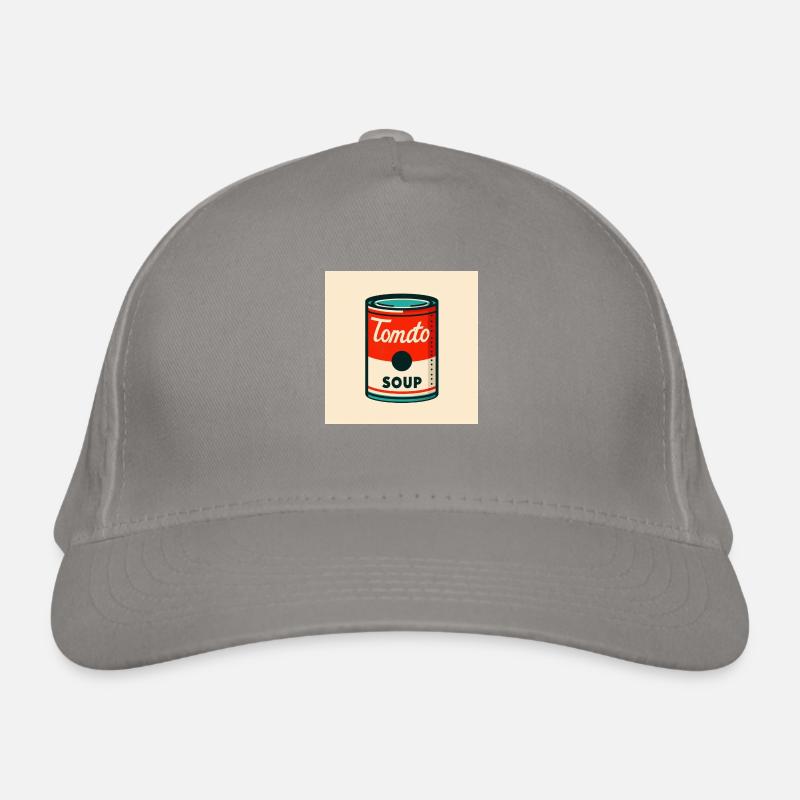 Tomato Soup Can in Risograph Organic Baseball Cap