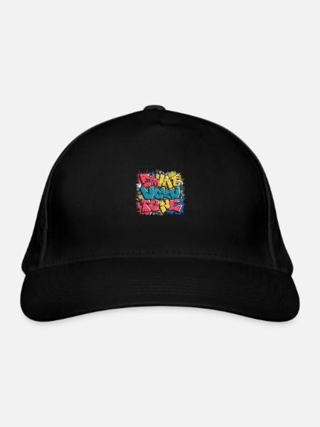Graffiti - Casquette classique bio - noir - Devant