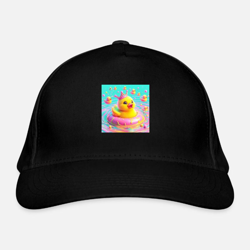 Bath Duck with Crown in 3D Hyperrealism Pastel Organic Baseball Cap