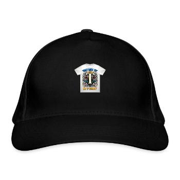 WHAT DOES THE T IN T SHIRT - Casquette classique bio - noir - Devant