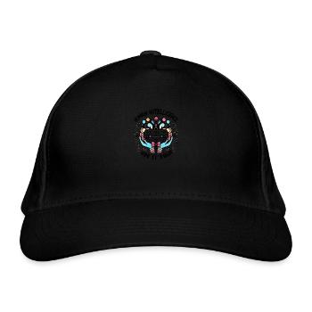 MENSCHLICHE INTELLIGENZ - Bio-Baseballkappe - Schwarz - Vorne
