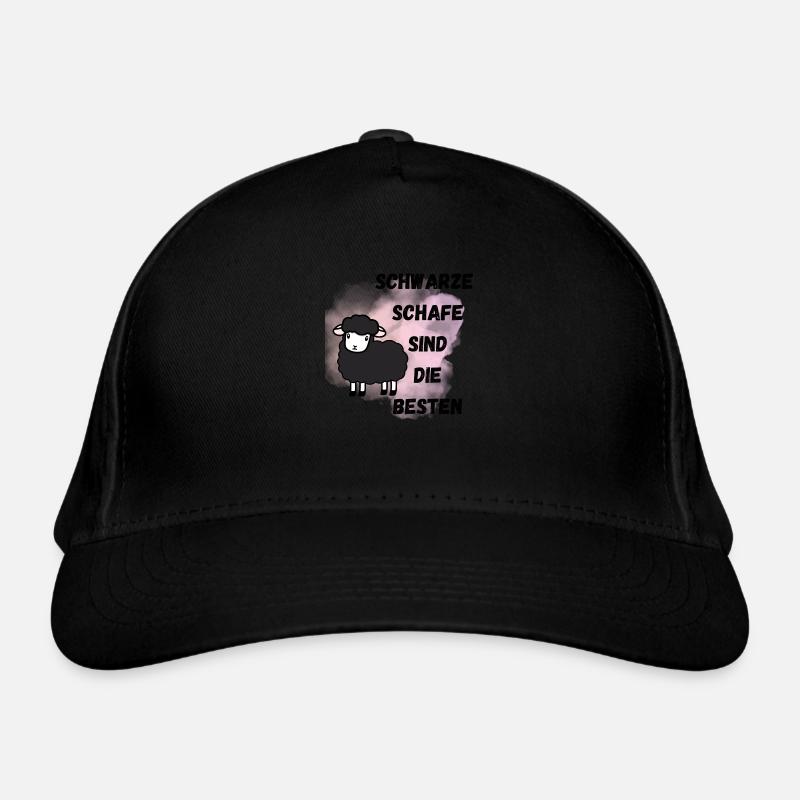 Schwarze Schafe sind die besten Bio-Baseballkappe