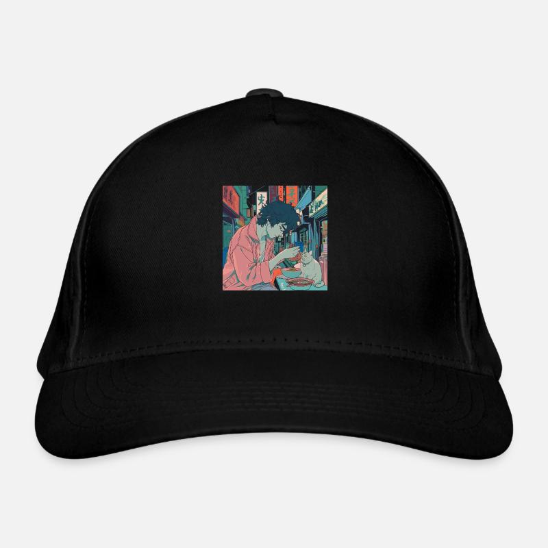 Années 80 Anime Guy Calmant Impression de mode de haute qualité Casquette classique bio