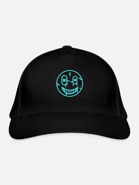 Lumière souriante - Casquette classique bio - noir - Devant